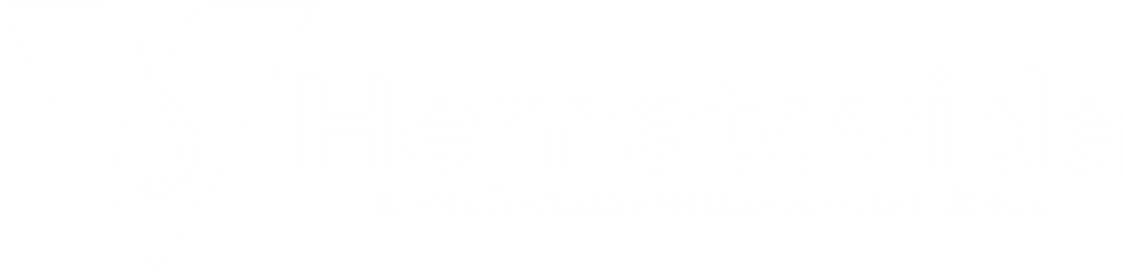 Logotipo hematovida branco